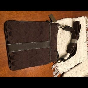 Brown Coach crossbody